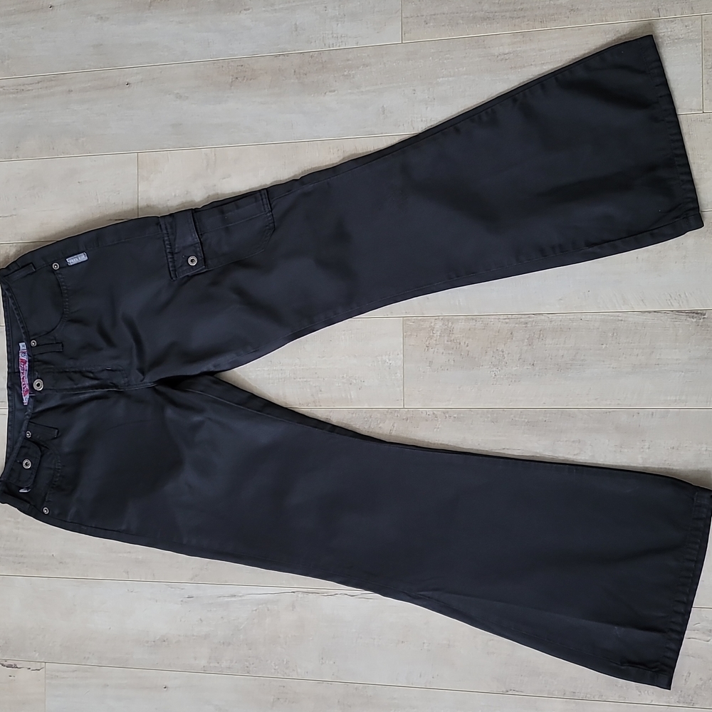 SALE Vintage Silver flared cargo style jeans /pants